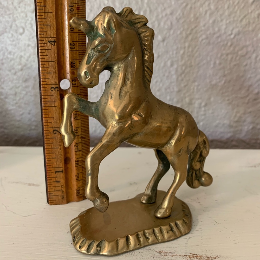 Vintage Brass Unicorn - Picture 5 of 5